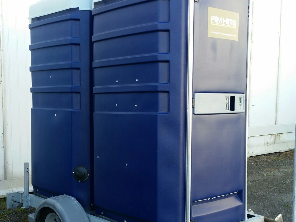 Double Event Portable Toilet Trailer